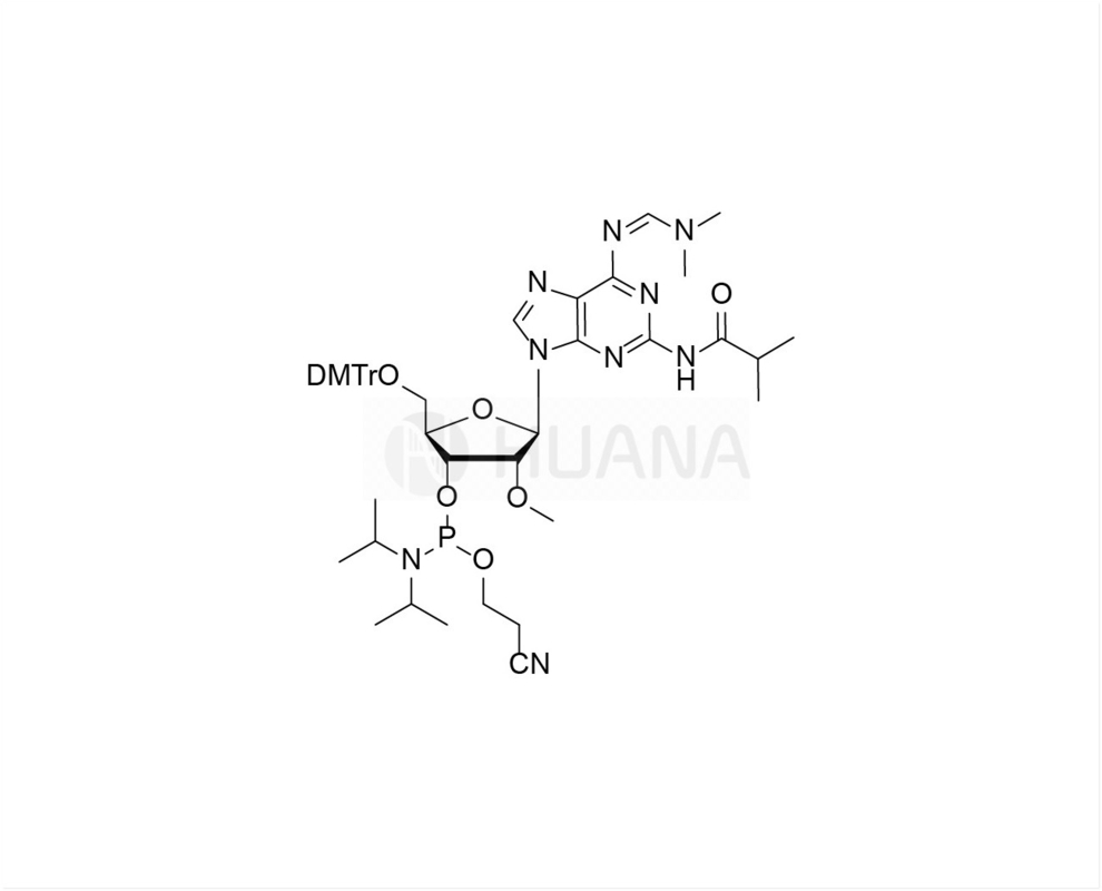 DMTr-2'-O-Me-N2-iBu-N6-dmf-2-amido-rA-3'-CE-fosforamidit