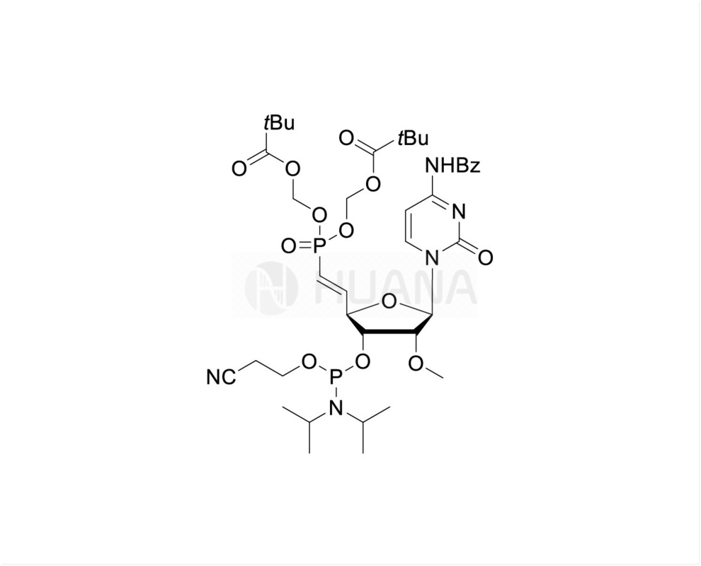 5'-POM-(E) -vinylfosfonat-2'-O-Me-rC(Bz)-3'-CE-fosforamidit
