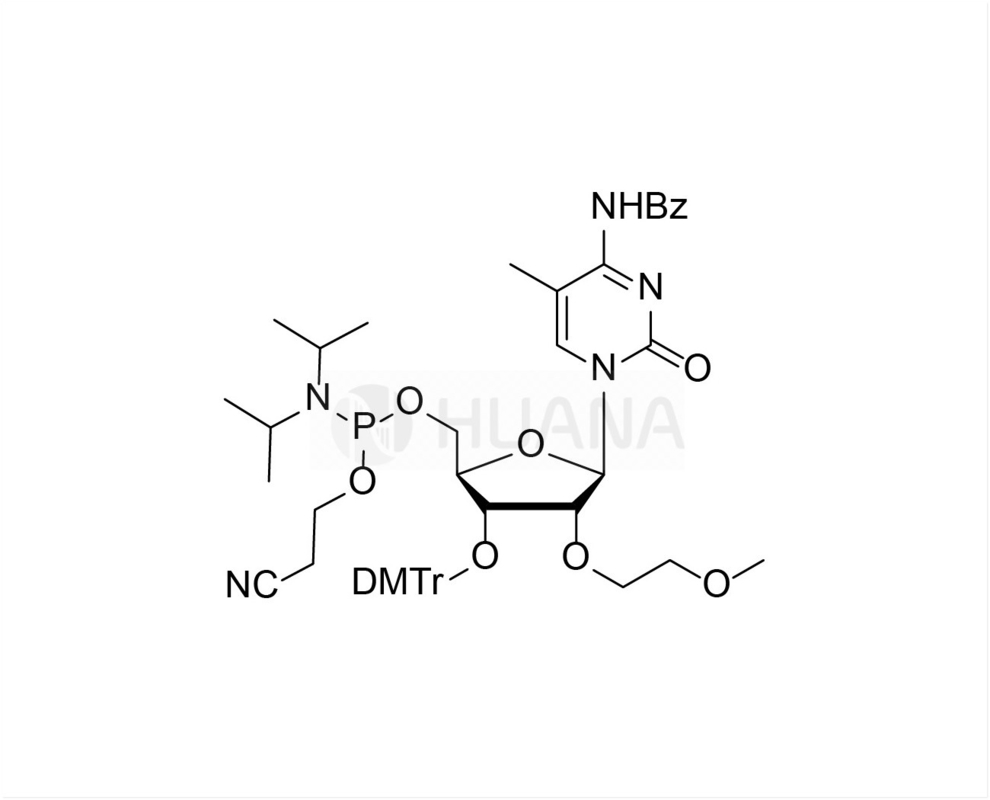 3'-O-DMTr-2'-O-MOE-5-Me-rC(Bz)-5'-CE-fosforamidit