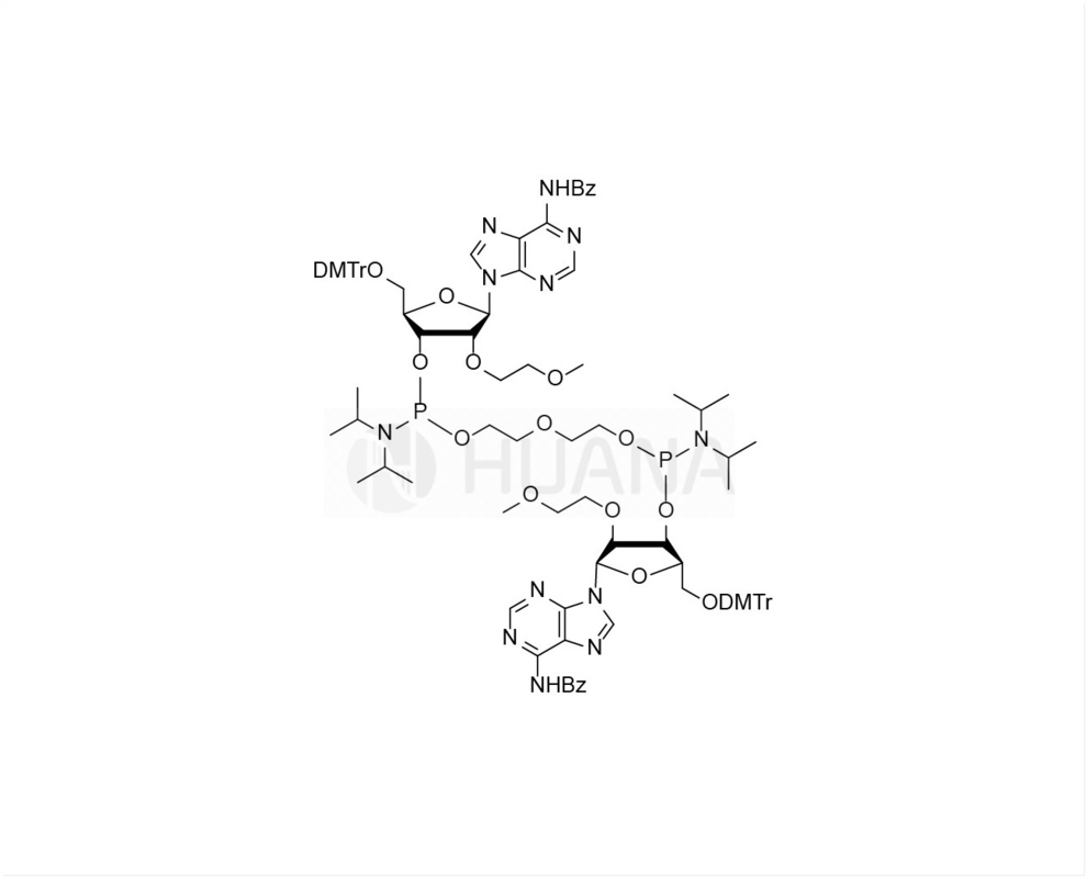 di ((5'-O-DMTr-2'-O-MOE-rA(Bz)-3'-oxy) - ((oxybis ((ethaan-1,2-diyl)) - bis ((diisopropylfosforamidit))